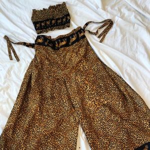 Two piece leopard outfit!